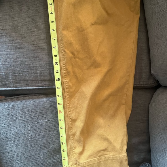 Mustard Yellow crop Pants from the Loft - Picture 7 of 7